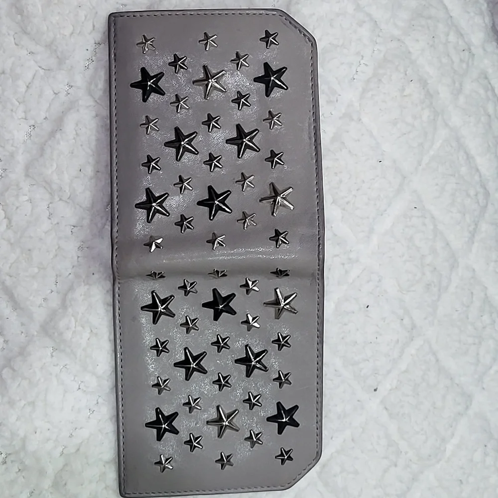 Jimmy Choo Albany wallet with mixed stars..Authentic